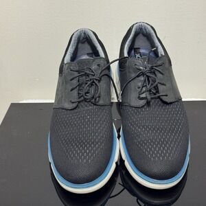 Johnston & Murphy XC4 Shoes Mens 9.5 Tanner Knit Plain Toe Black Blue Waterproof